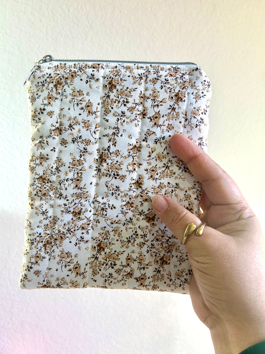Brown Floral Kindle Sleeve