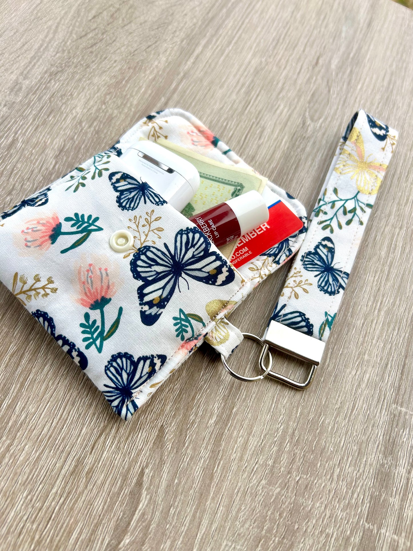 Butterfly Wristlet Wallet