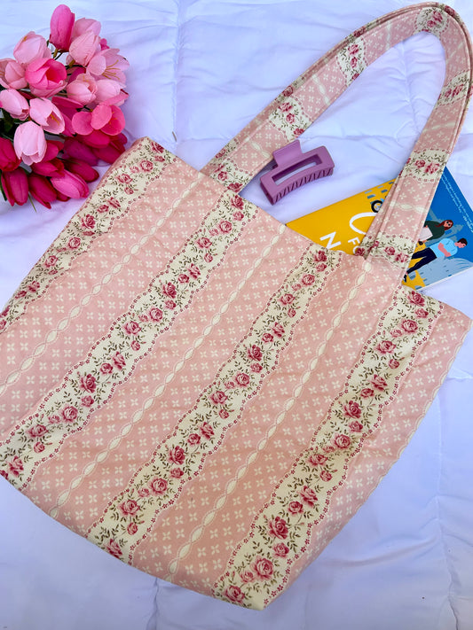 Vintage peachy Tote