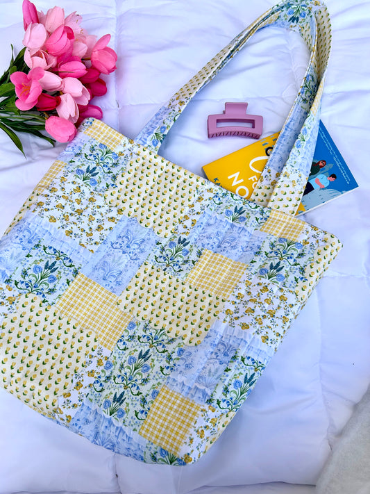Yellow Patchwork Totebag