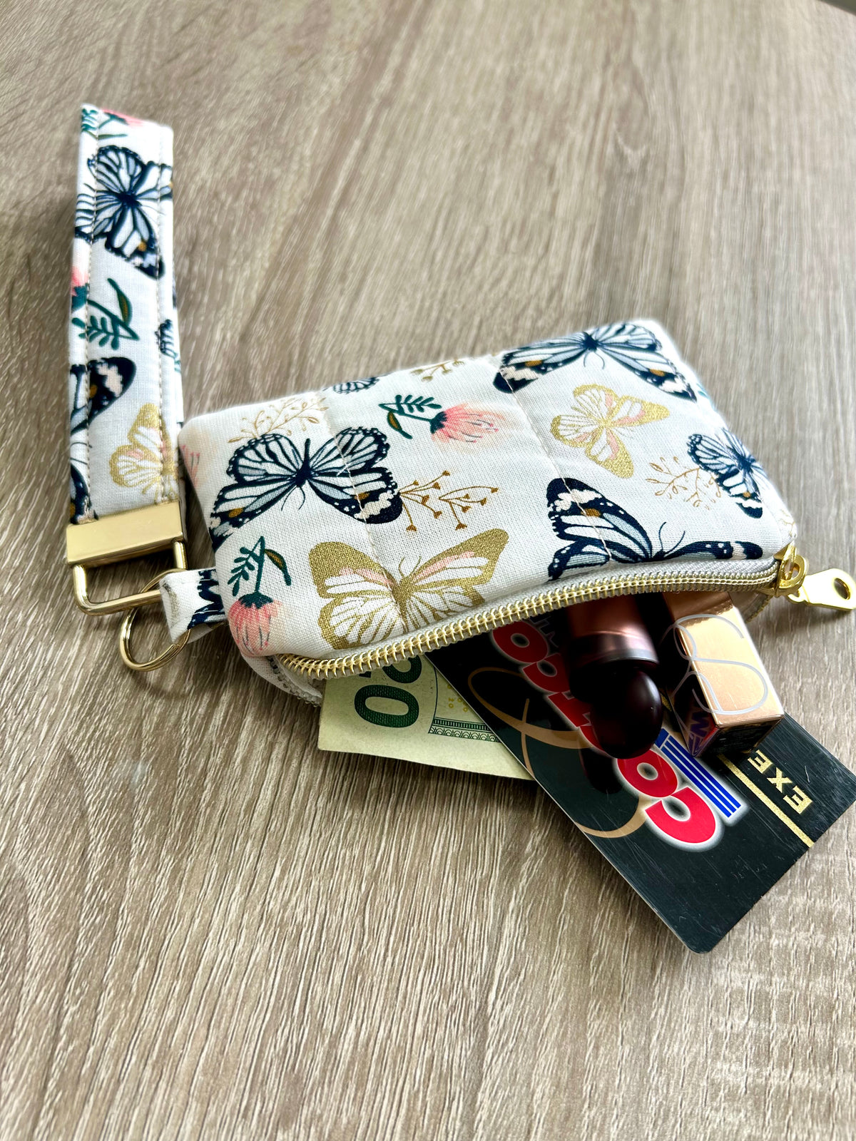 Butterfly Wristlet Wallet