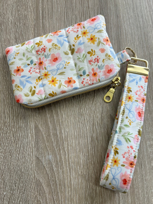 Multi Floral Wristlet Wallet