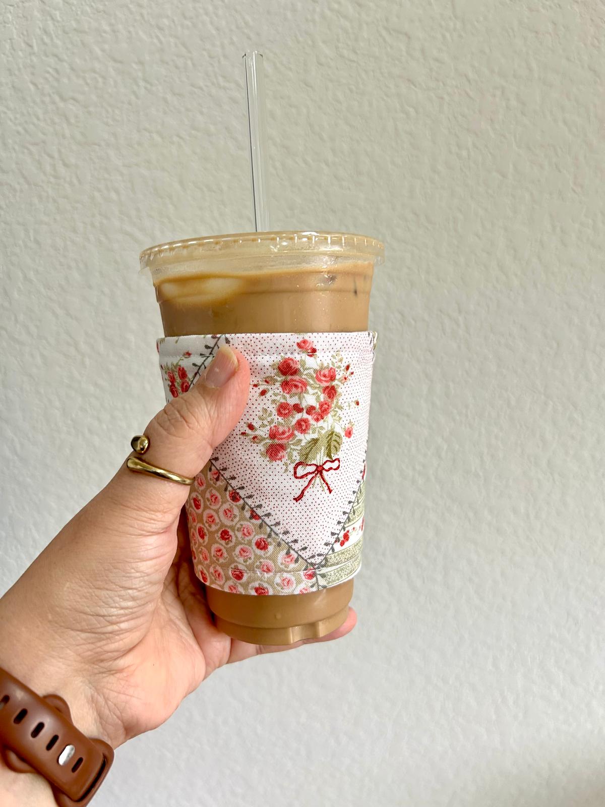 Rose Patchwork Cup sleeve