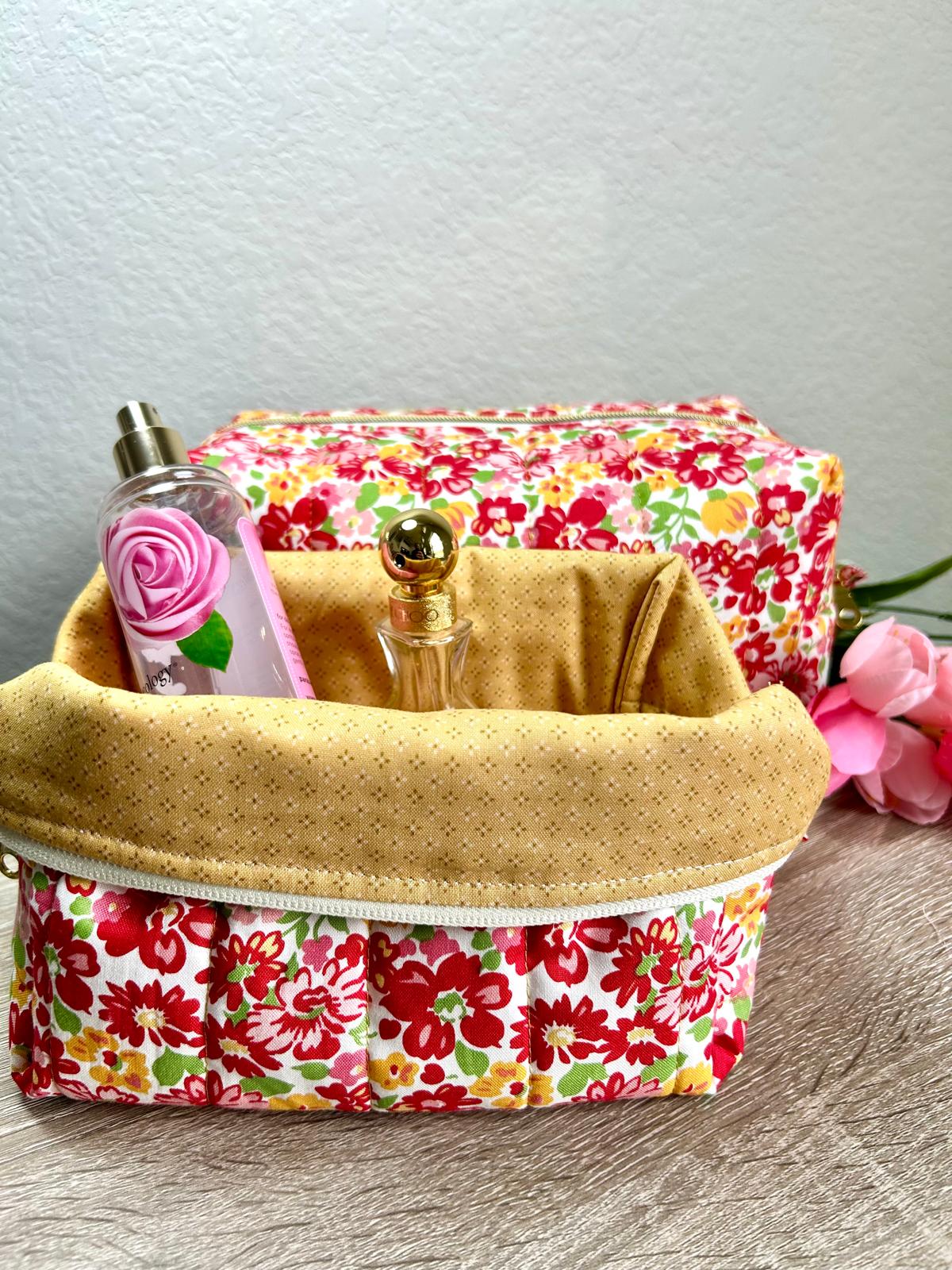 Floral Makeup Bag