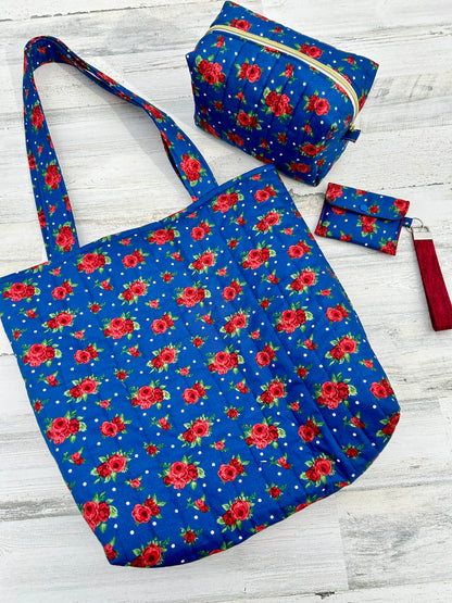 ToteBag/Makeup Bag/Wristlet Wallet Bundle