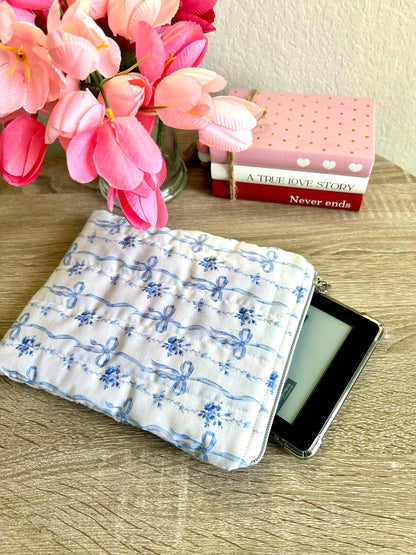 Blue Bows Kindle Sleeve