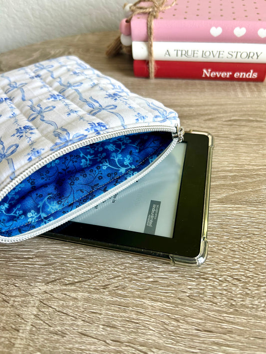 Blue Bows Kindle Sleeve
