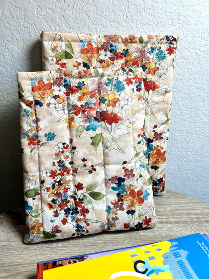 Watercolor Flowers Book Sleeve