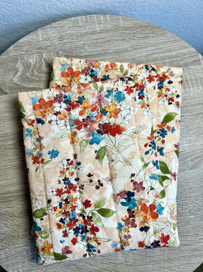 Watercolor Flowers Book Sleeve