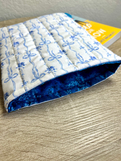 Blue Bows Book Sleeve