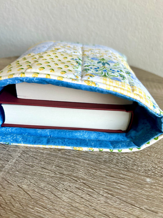 Yellow Patchwork Book Sleeve