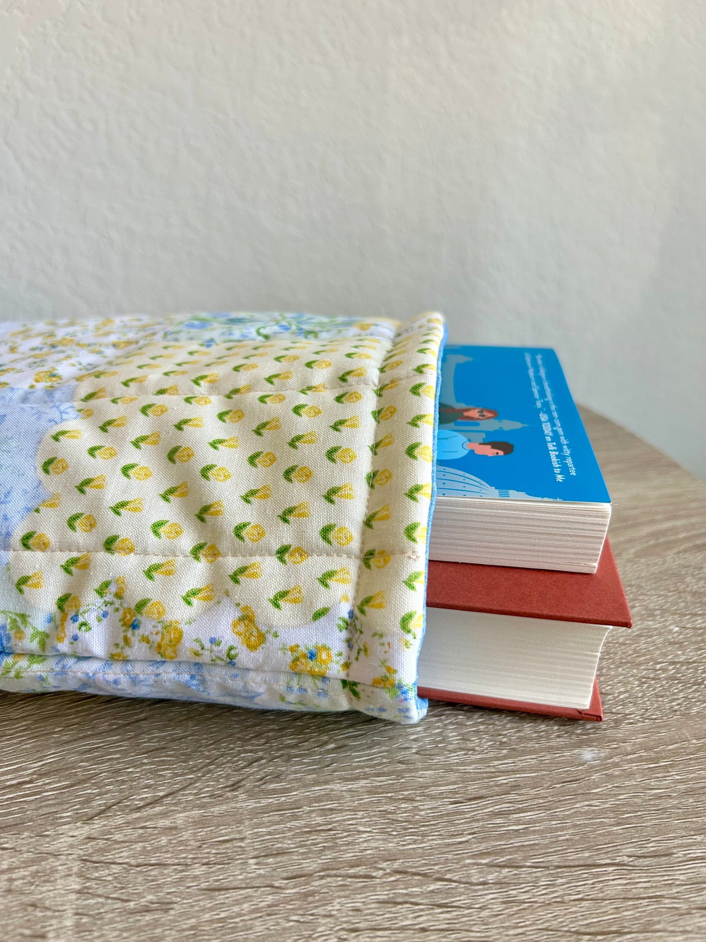 Yellow Patchwork Book Sleeve