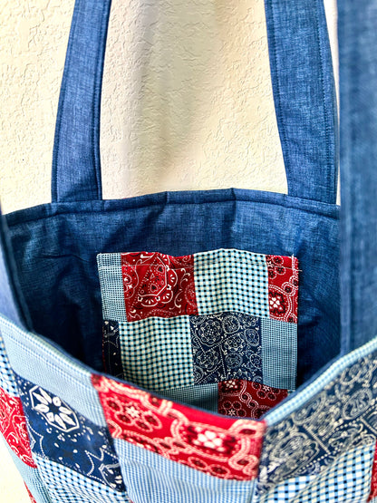 Bandana Patchwork Tote