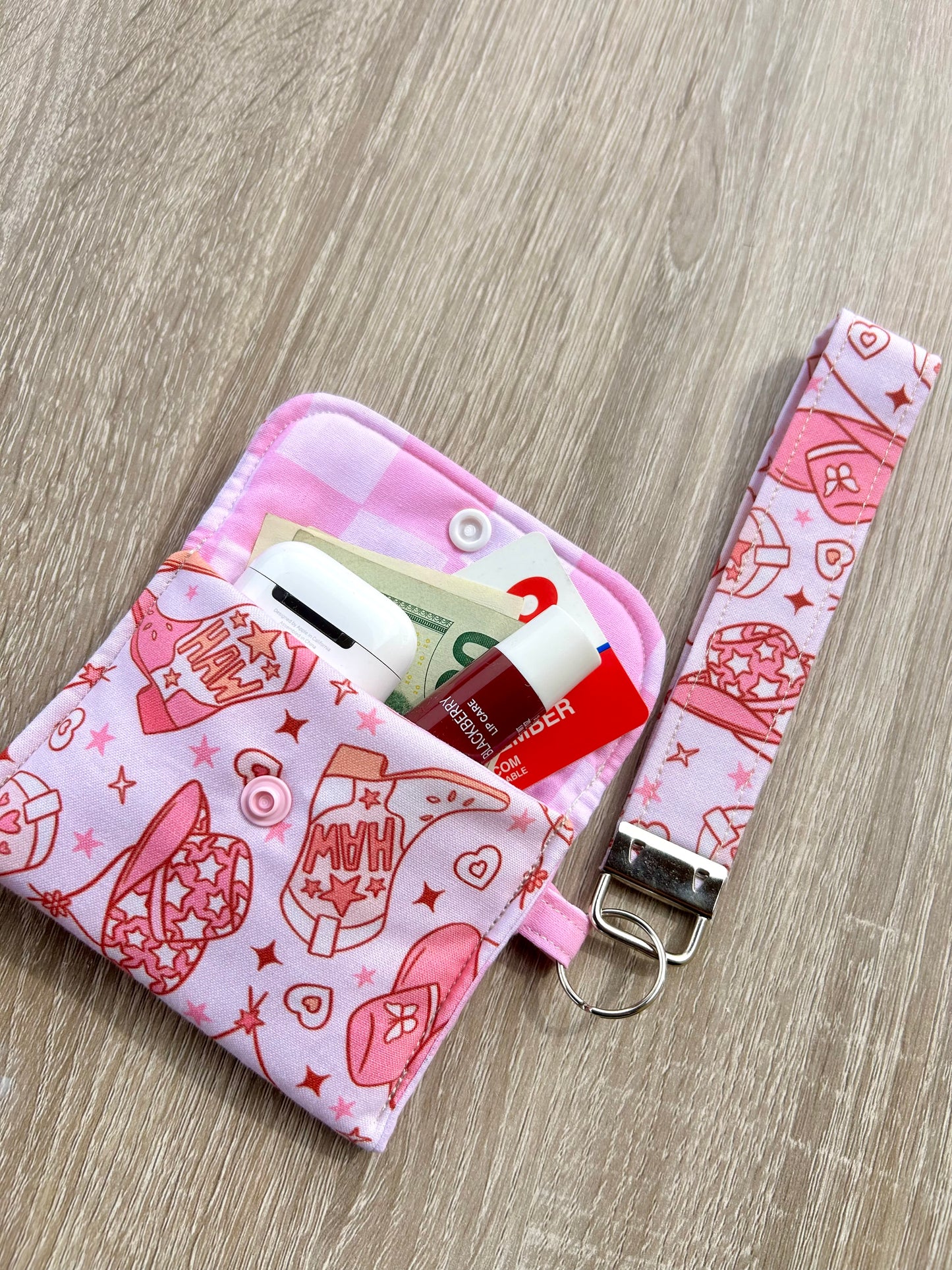 Pink Texas Wristlet Wallet