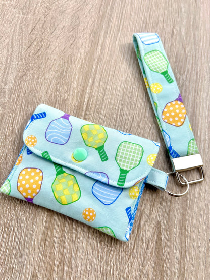 Pickle Ball Wristlet Wallet