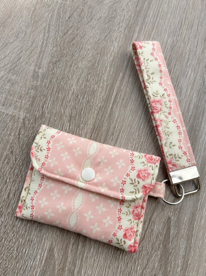 Vintage Peachy Wristlet Wallet