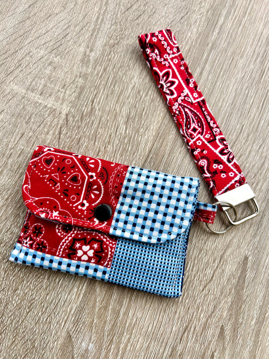 Bandana Patchwork Wristlet Wallet