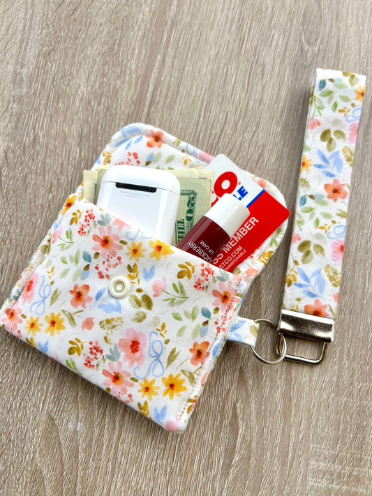 Multi Floral Wristlet Wallet