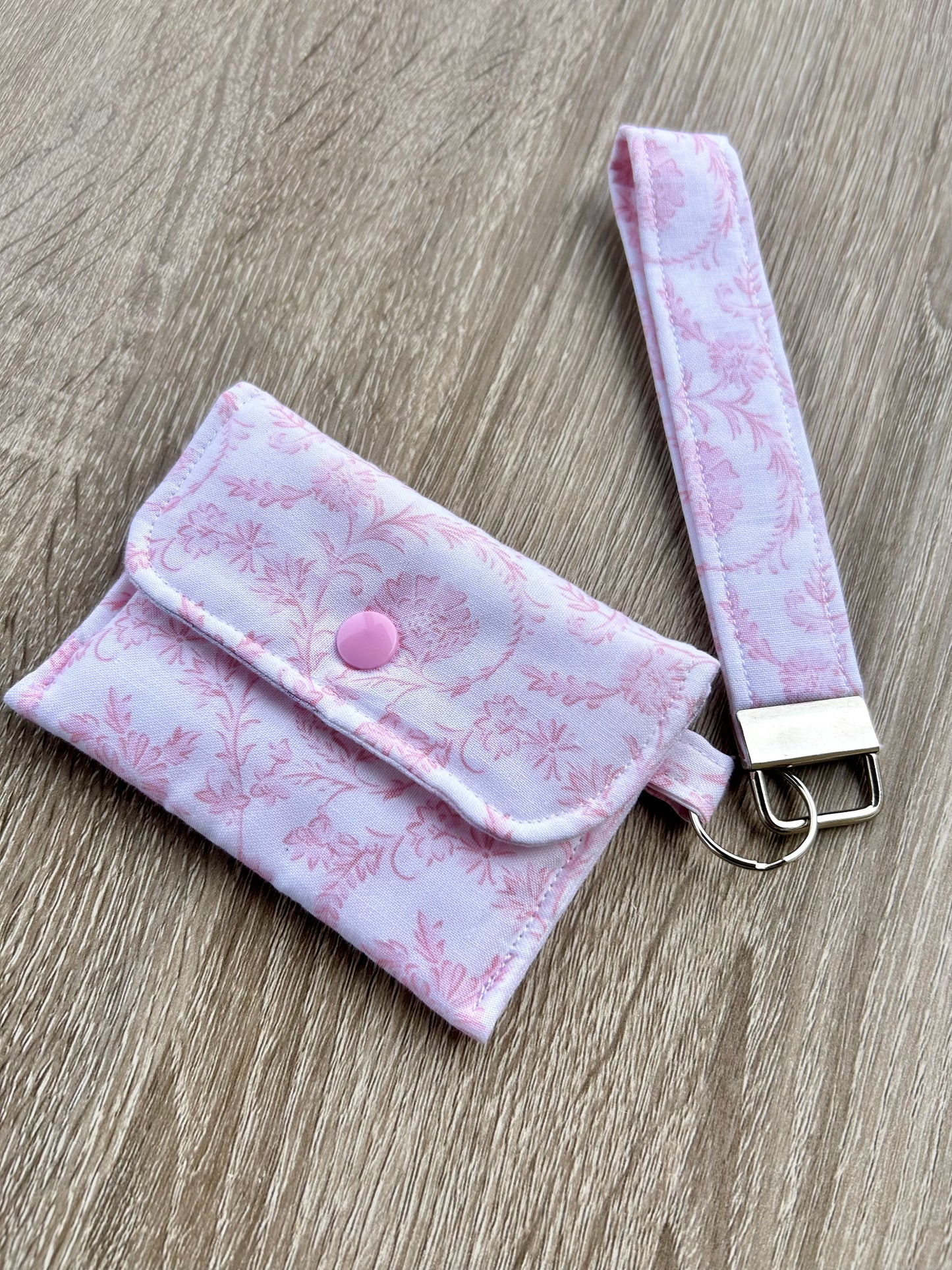 Vintage Pink Wristlet Wallet