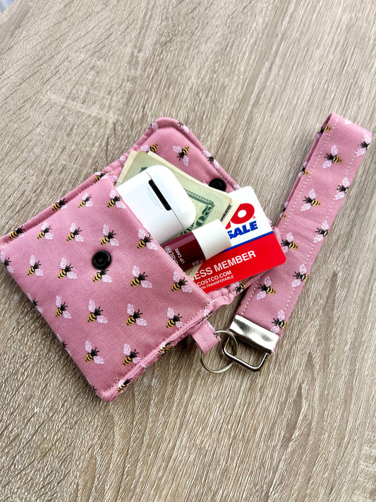 Bees Wristlet Wallet