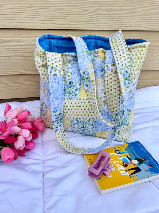 Yellow Patchwork Totebag