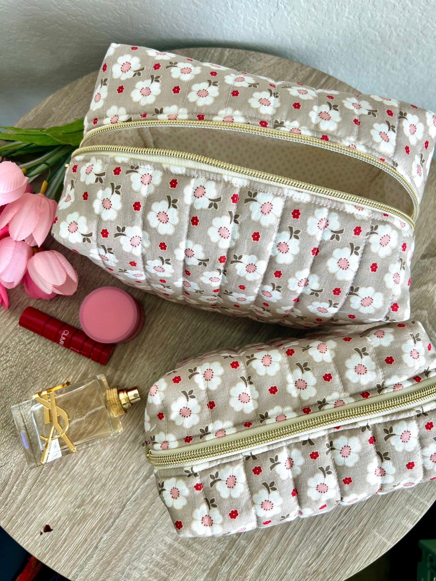 Cottage Bloom Makeup Bag