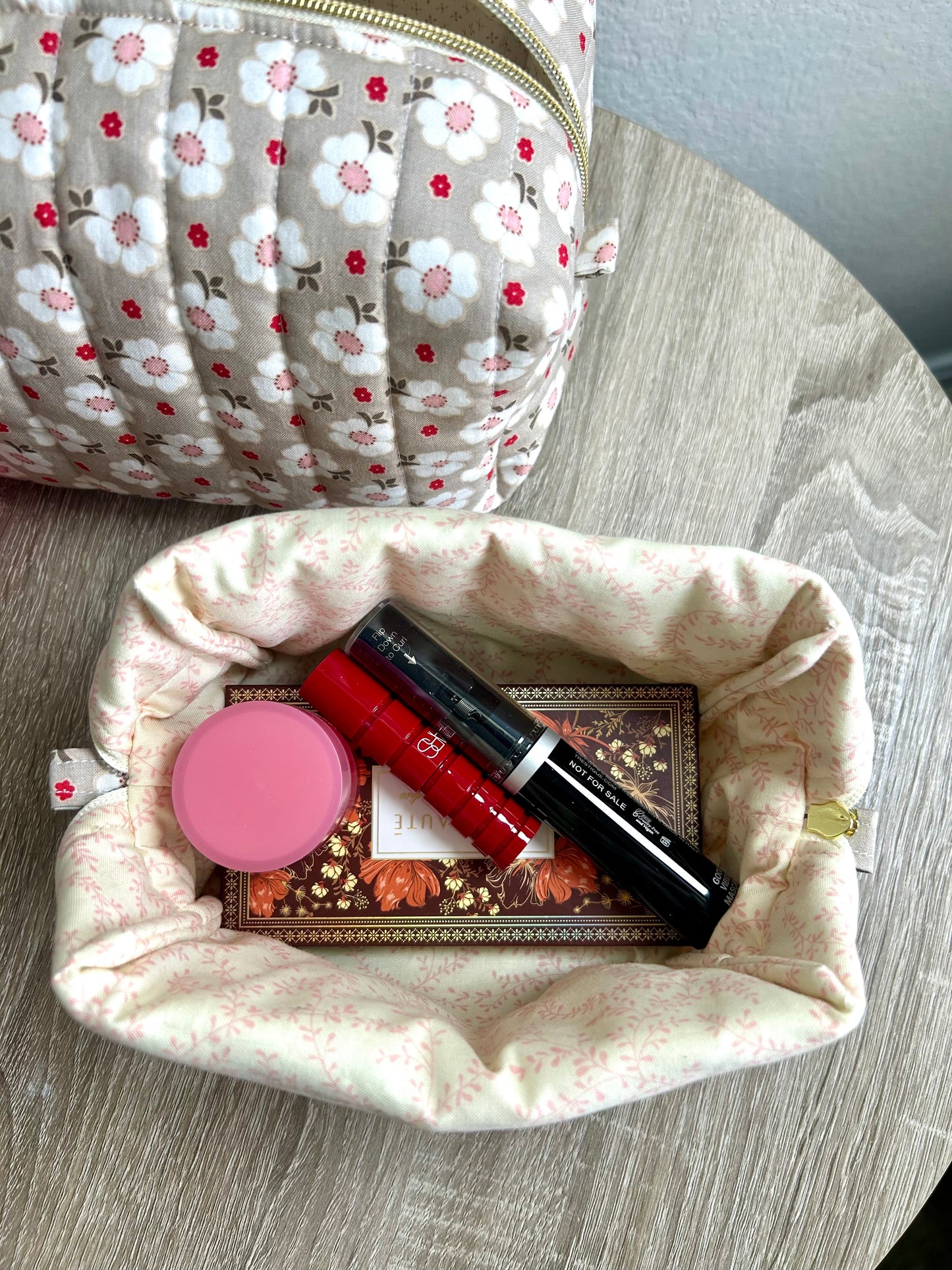 Cottage Bloom Makeup Bag