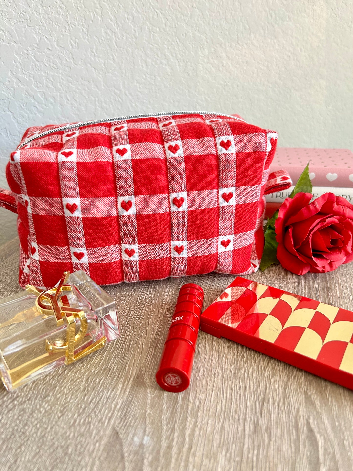 Check My Heart Makeup Bag