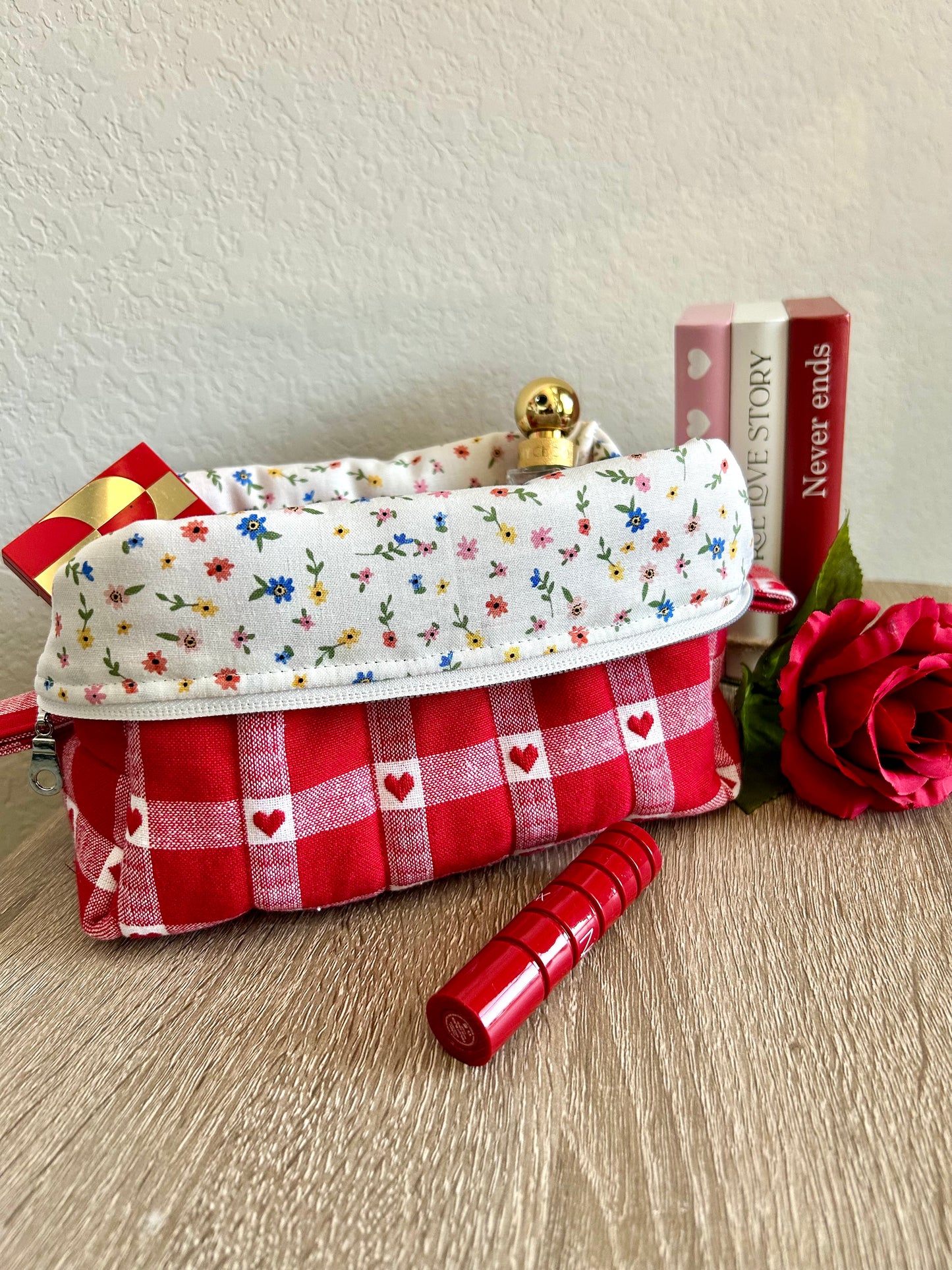 Check My Heart Makeup Bag