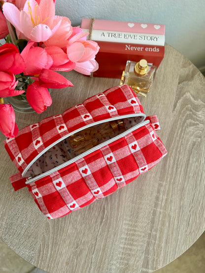 Check My Heart Makeup Bag