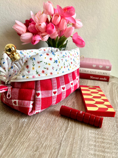 Check My Heart Makeup Bag