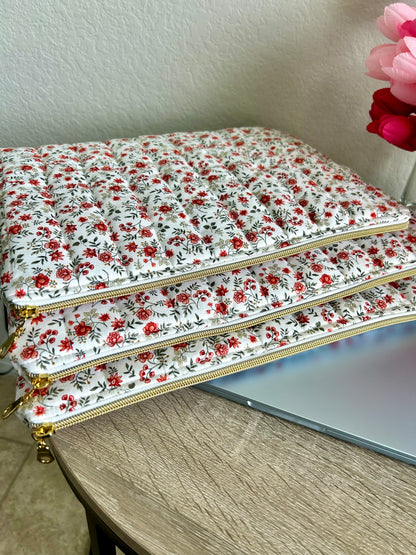 Crimson Bloom Laptop Sleeve
