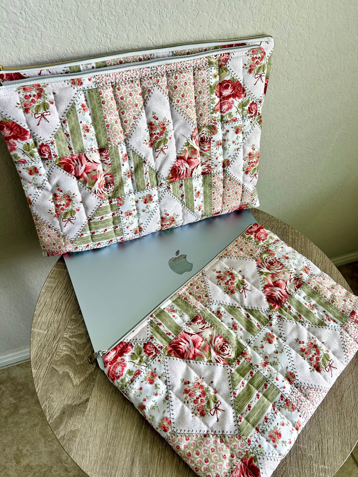 Rose Patchwork Laptop Sleeve