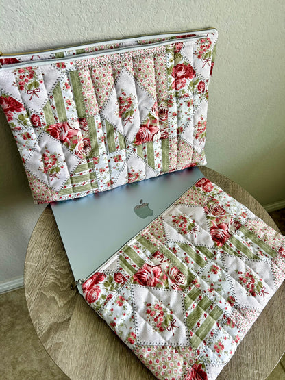 Rose Patchwork Laptop Sleeve