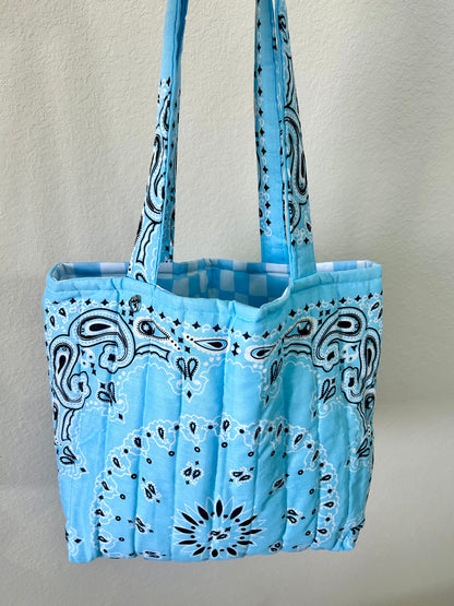 Blue Bandana Tote bag