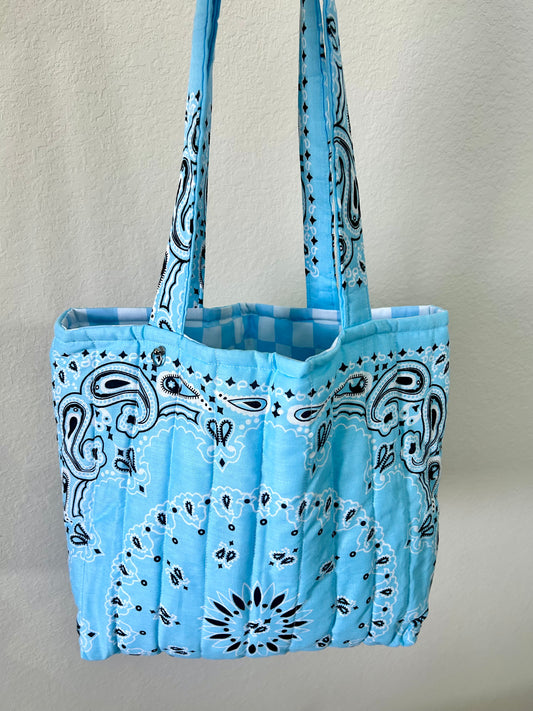 Blue Bandana Tote bag