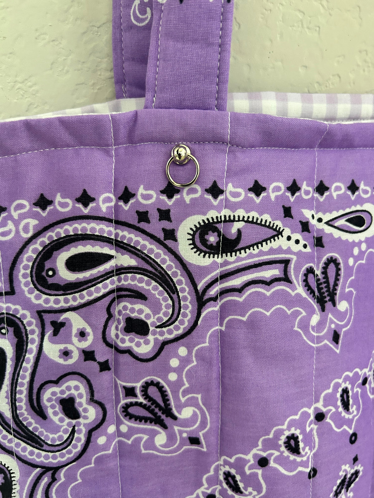 Purple Bandana Tote Bag