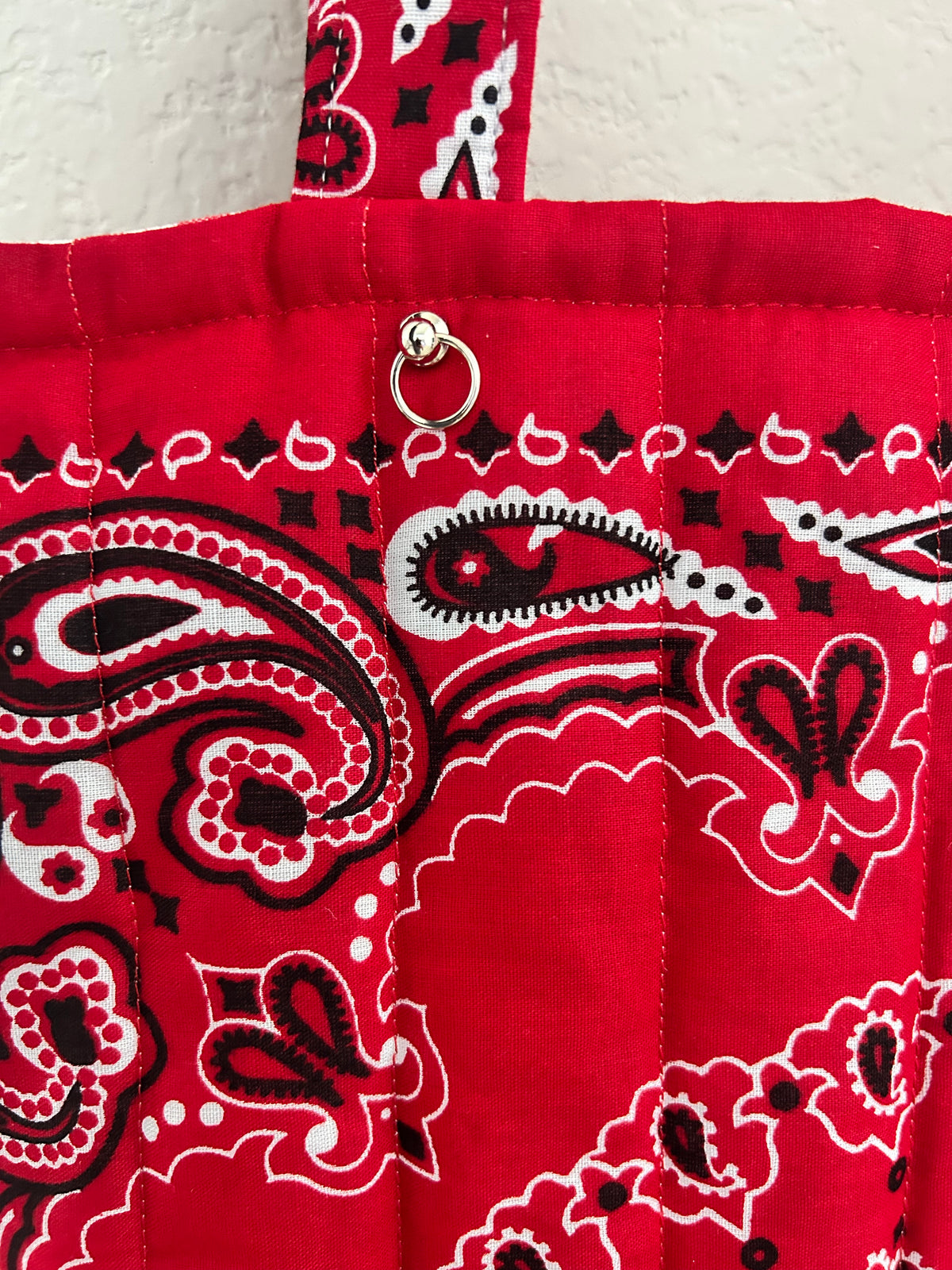 Red Bandana Tote Bag
