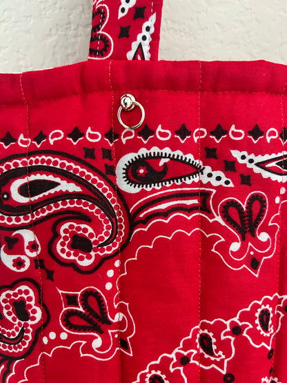 Red Bandana Tote Bag