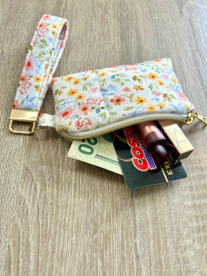 Multi Floral Wristlet Wallet