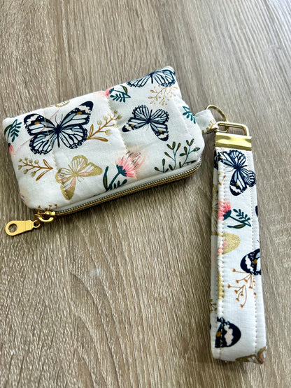 Butterfly Wristlet Wallet