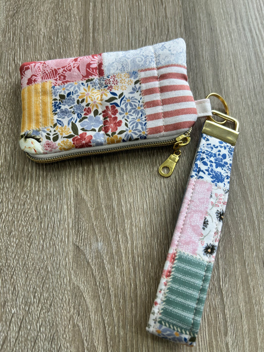 Picnic Patchwork Wristlet Wallet