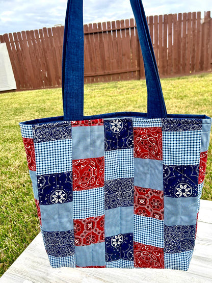 Bandana Patchwork Tote