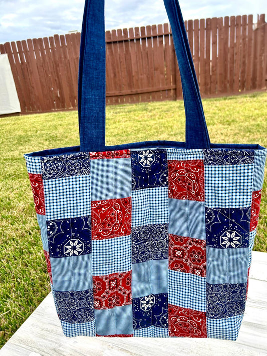 Bandana Patchwork Tote