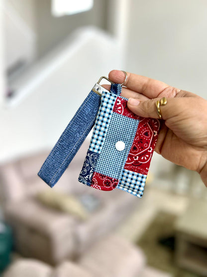 Bandana Patchwork Wristlet Wallet