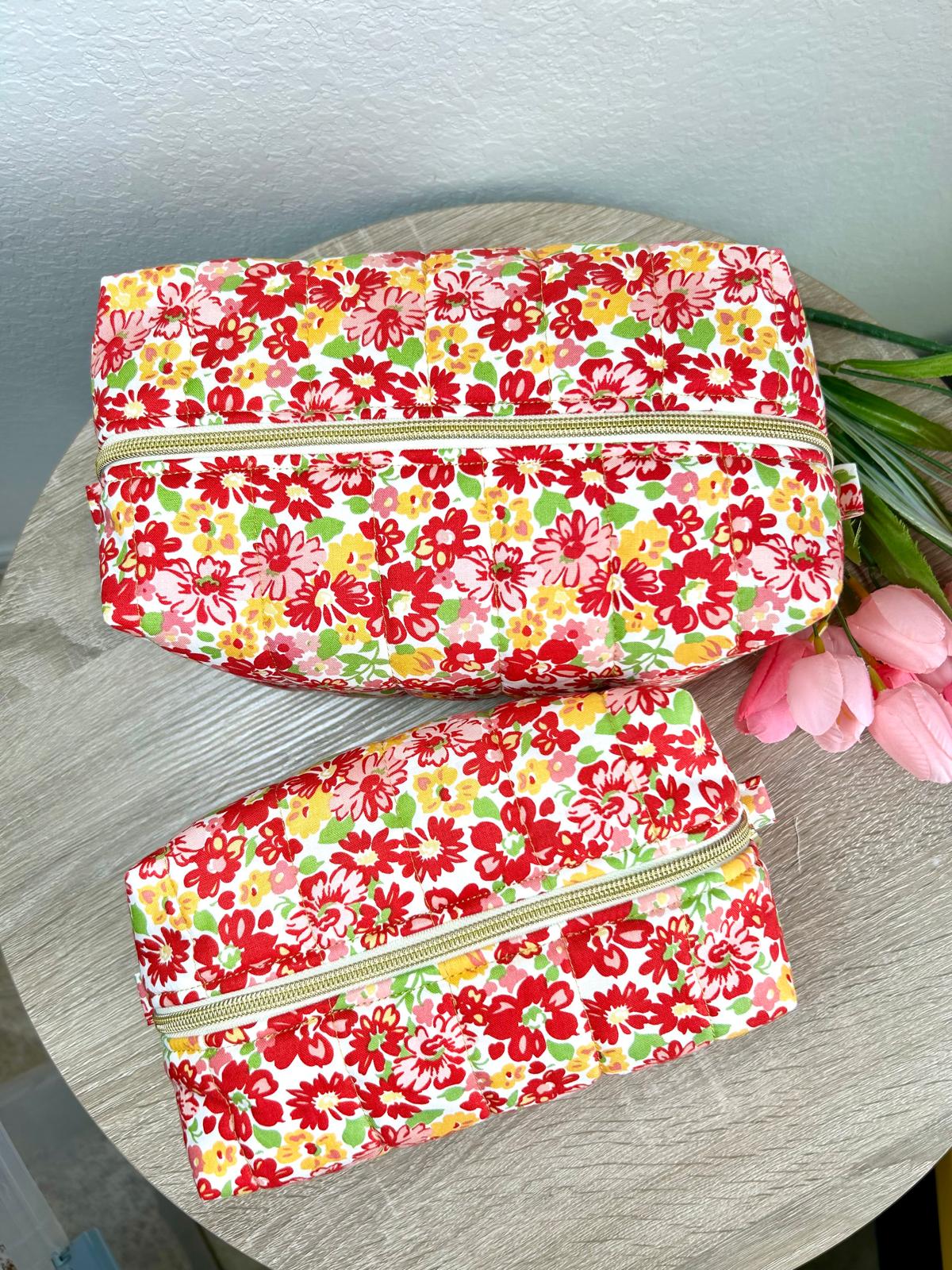 Floral Makeup Bag