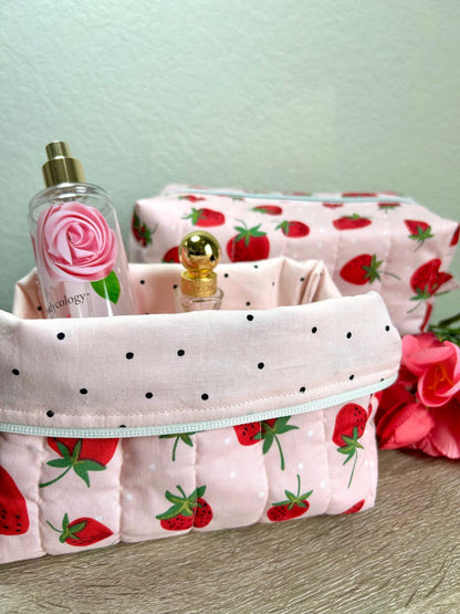 Strawberry Makeup Bag