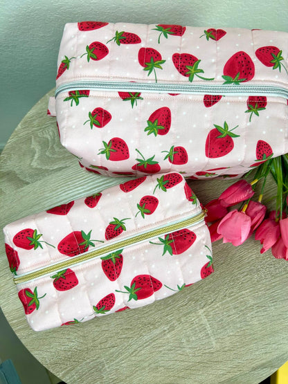 Strawberry Makeup Bag