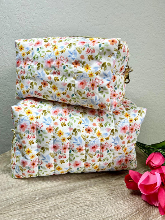 Multi Floral Makeup Bag