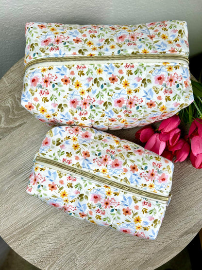 Multi Floral Makeup Bag
